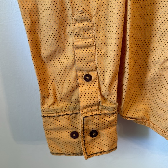 Western Cruel Girl button up long sleeve Medium Cowgirl Rodeo Country yellow EUC - Picture 5 of 7